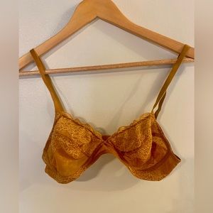 Madewell burnt orange bralette size small petite BRAND NEW